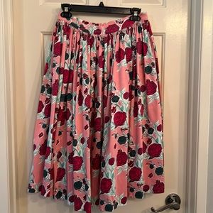 Pinup Girl Clothing Mary Blair Lips and Roses Jenny sz M